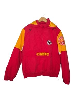 NFL Ultra Game Unisex Kansas City Chiefs Red Hooded Sideline Jacket Medium
